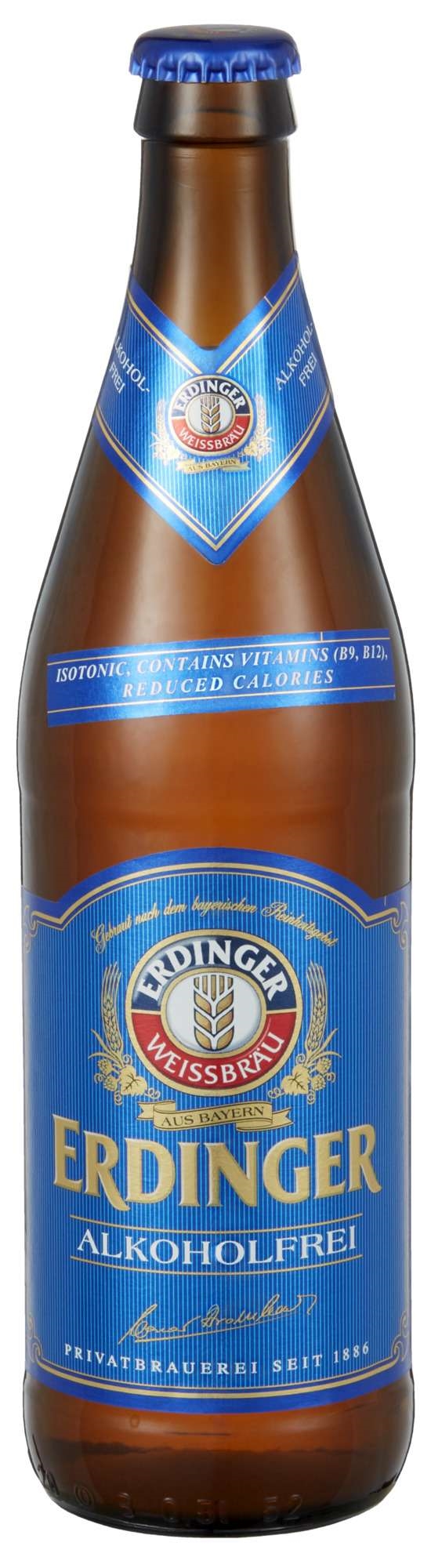 Erdinger weissbier alkoholfrei  0,5%  12x50cl