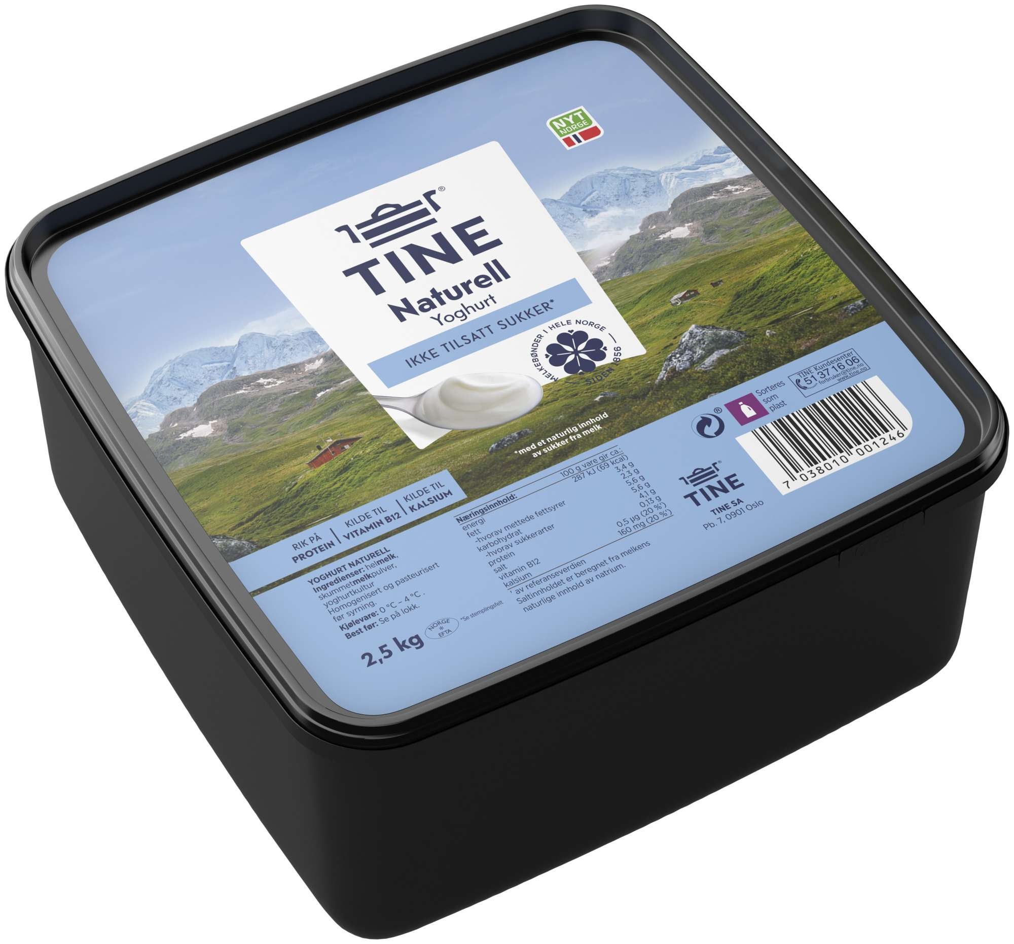 Yoghurt naturell    2,5kg