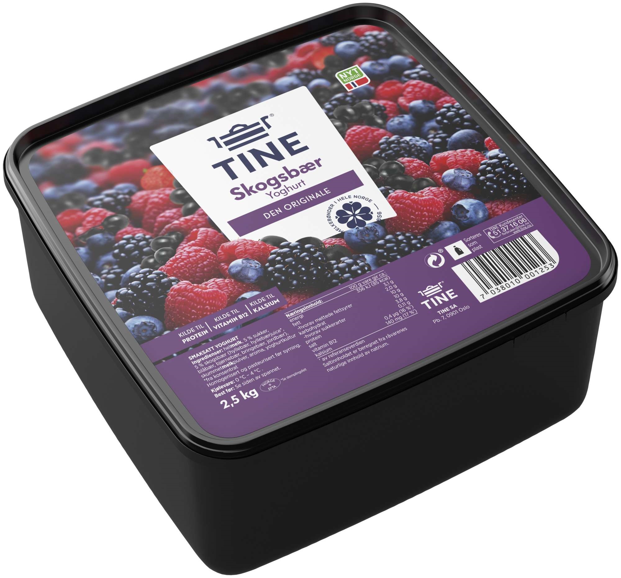 Yoghurt skogsbær 2,5kg