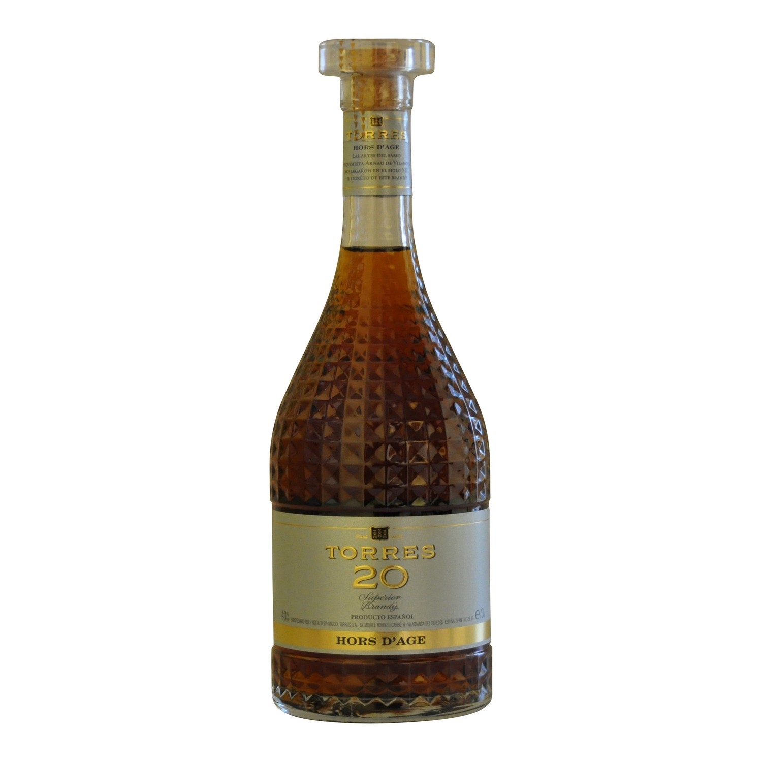 Torres 20 imperial brandy hors d age 40% 70cl