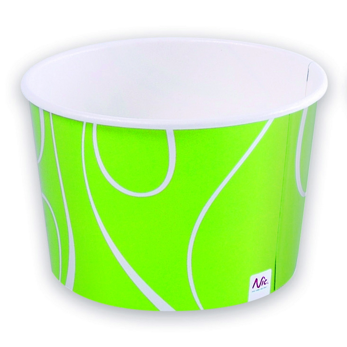 Isbeger, papp, liten 120 ml 250stk