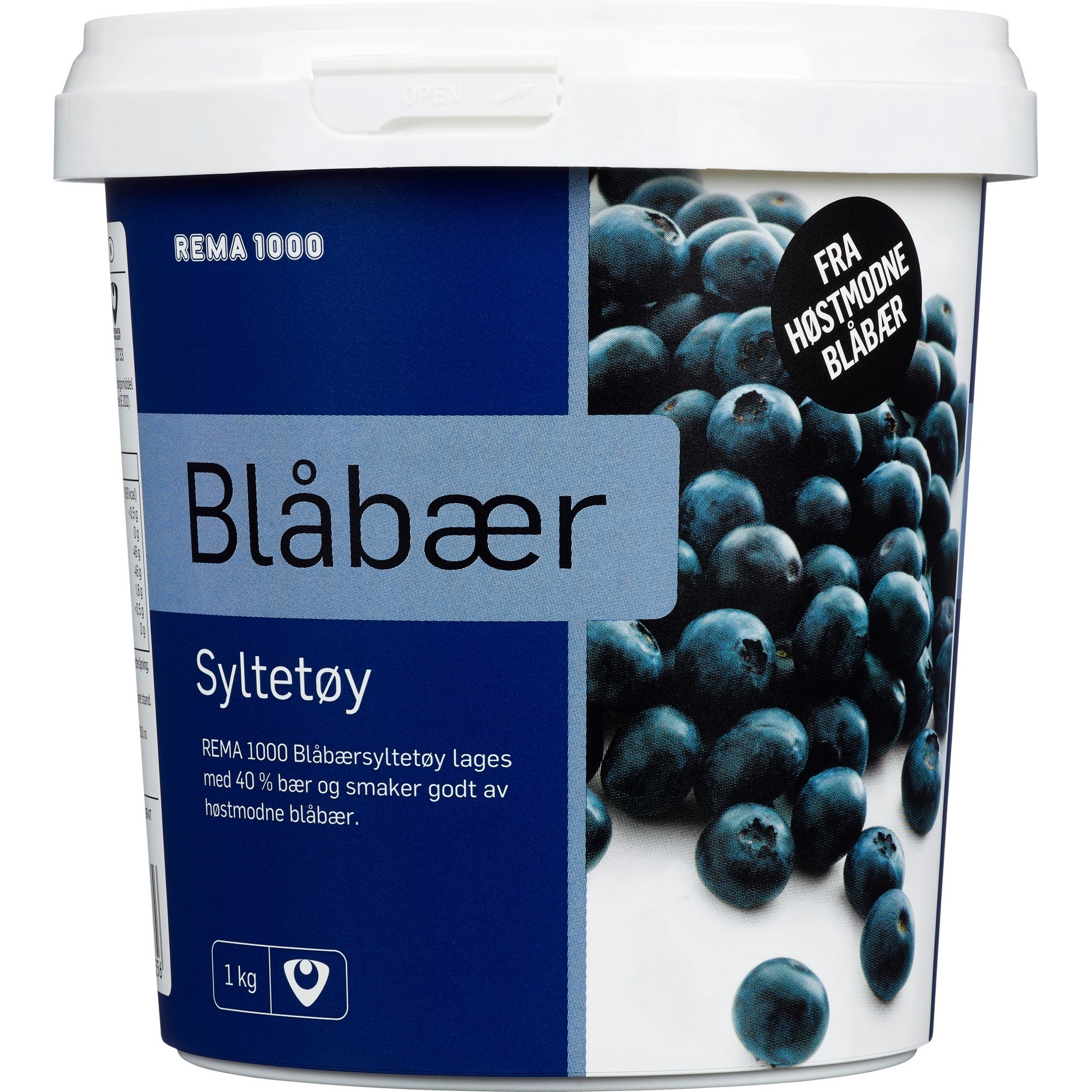 Rema 1000 blåbærsyltetøy 1kg