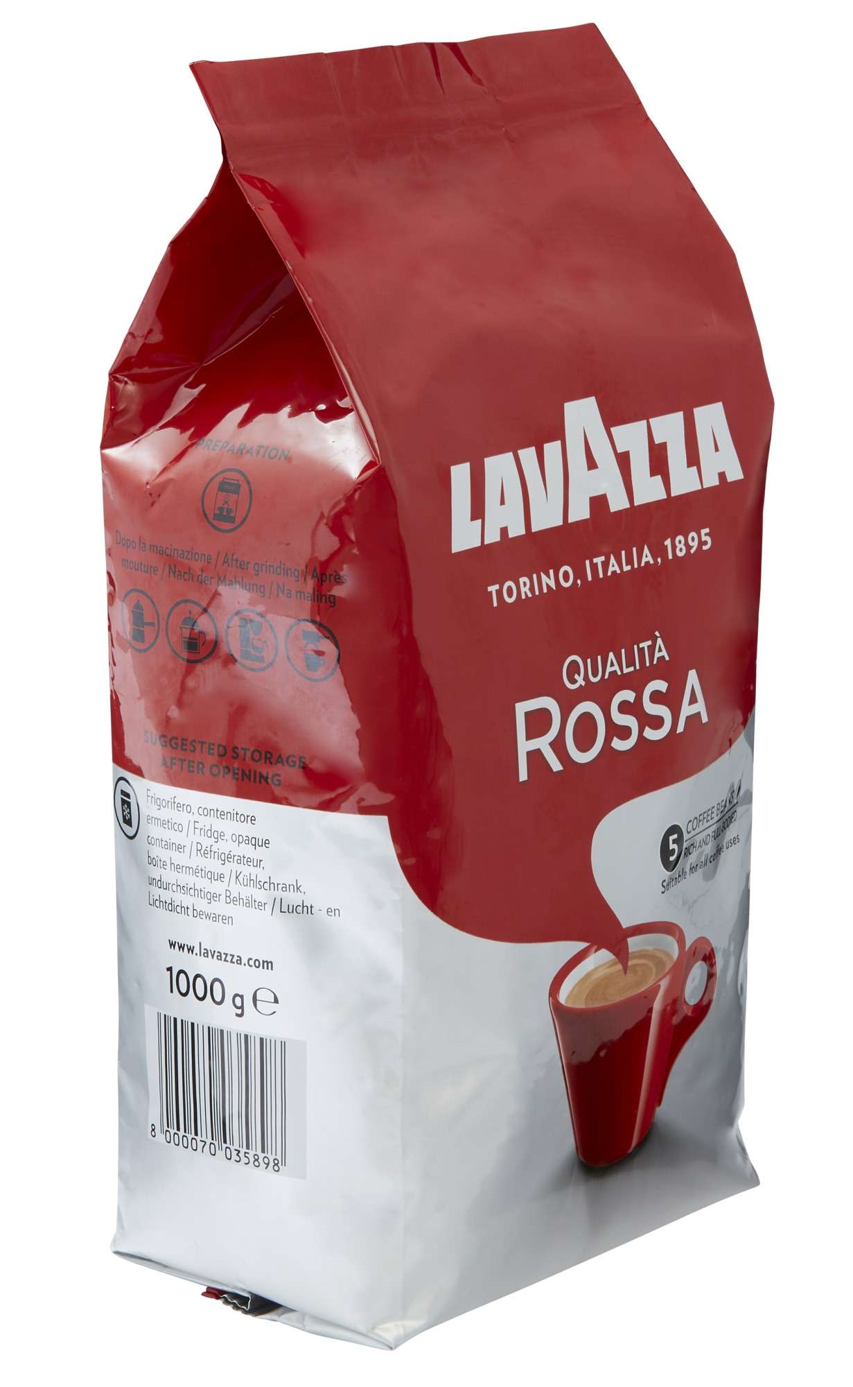 Lavazza kaffebønner rossa 1kg