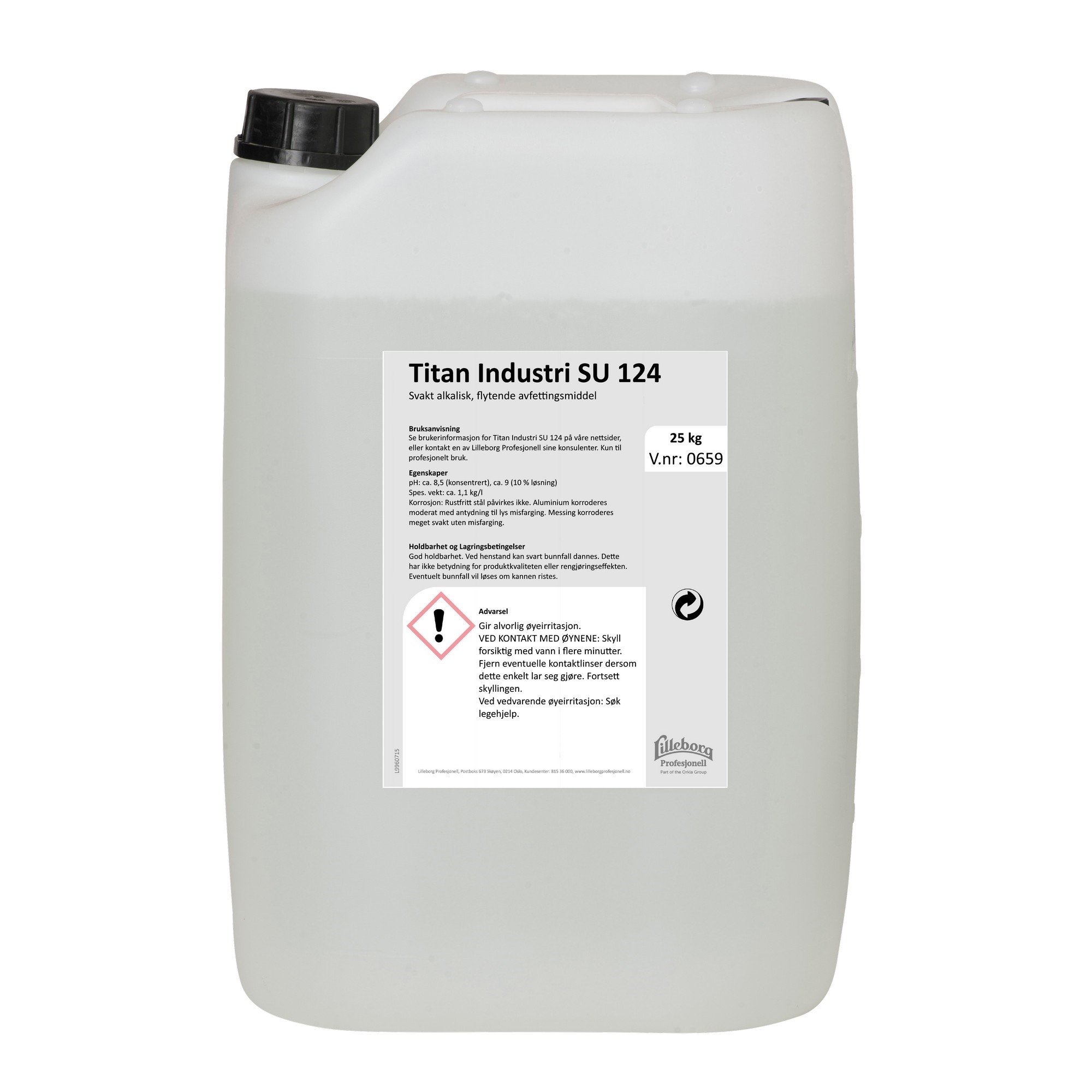 Titan industri su124 kanne 25kg