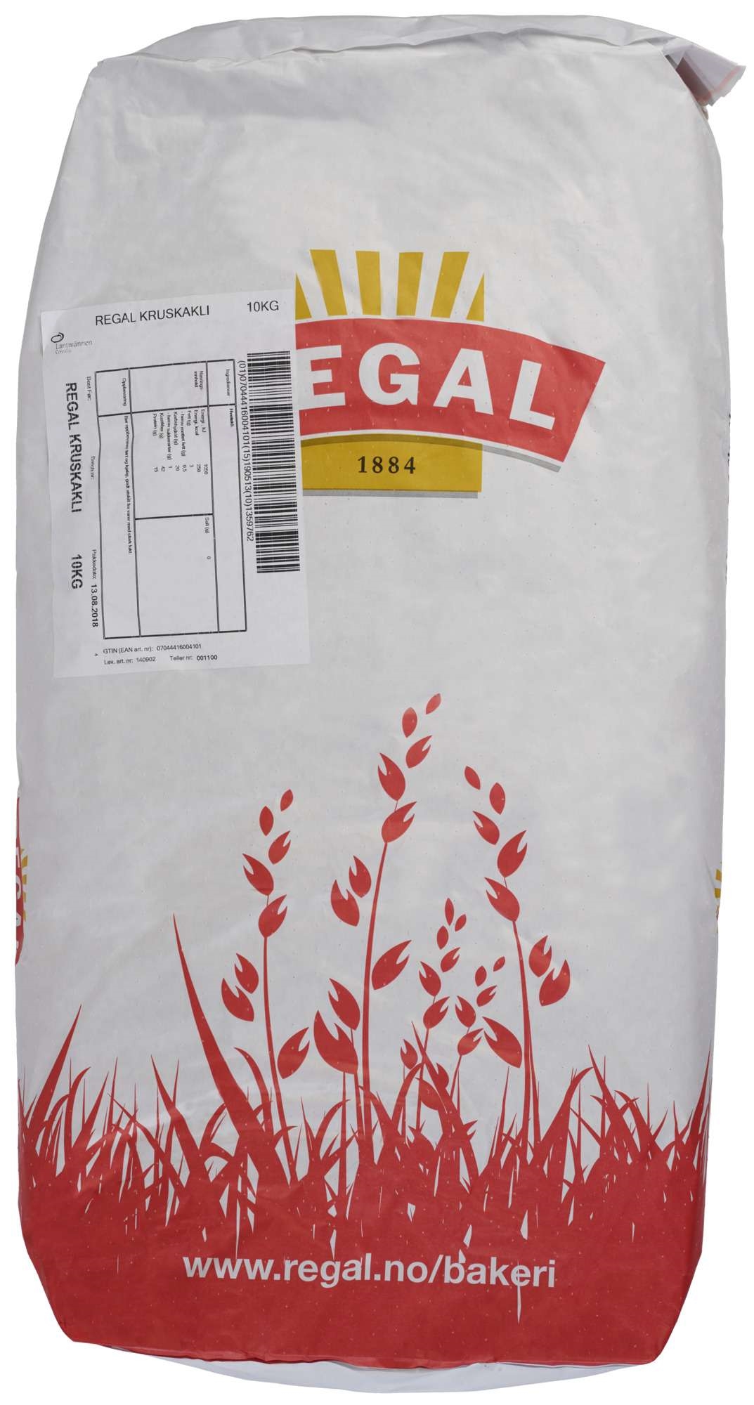 Kruskakli bran coarse bread mix regal 10kg