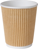 Pappbeger 24cl bio triple wall/brun 25stk