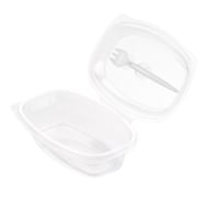 Salatskål m/lokk gaffel 350ml 400stk