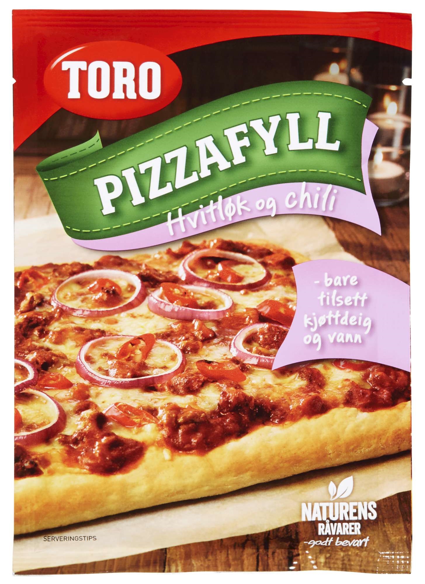 Pizzafyll hvitløk og chili 78g