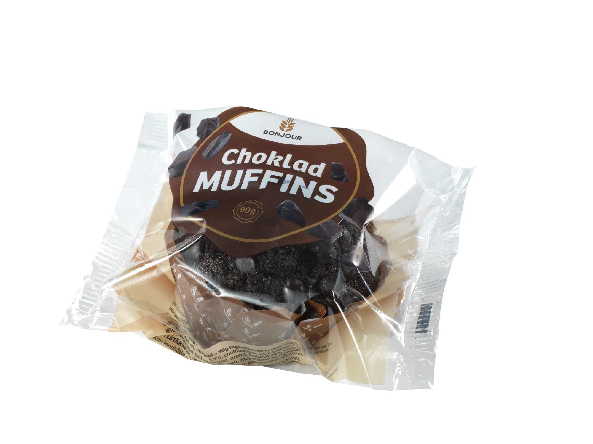 Muffins sjokolade singelpk 90g