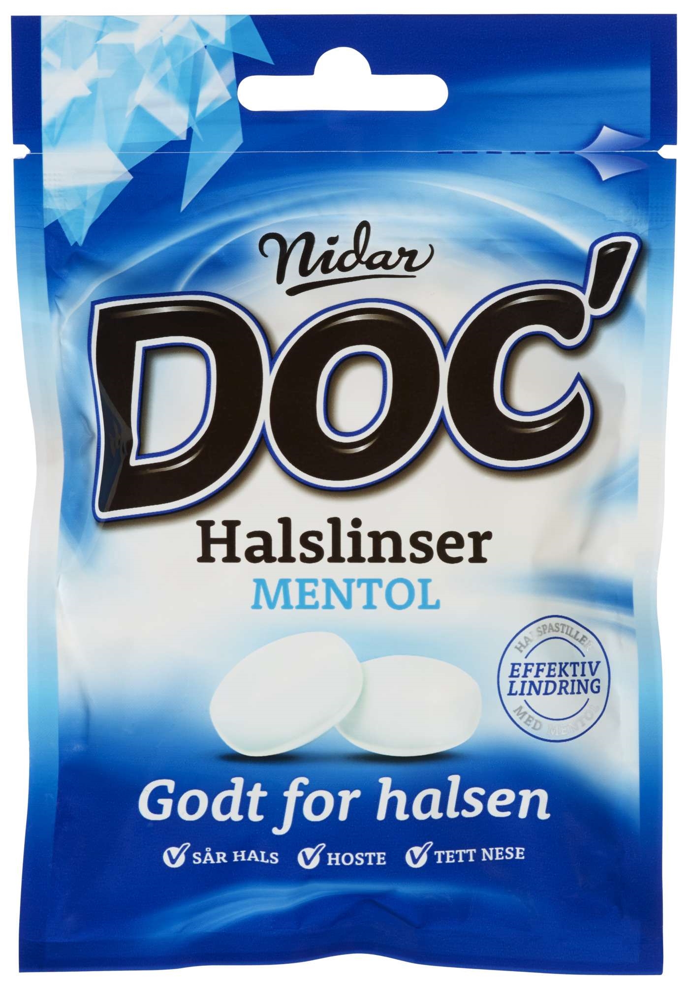 Doc halslinser frisk mint 60g