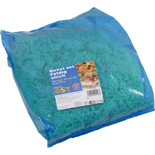 Revet ost fyldig smak 2,5kg