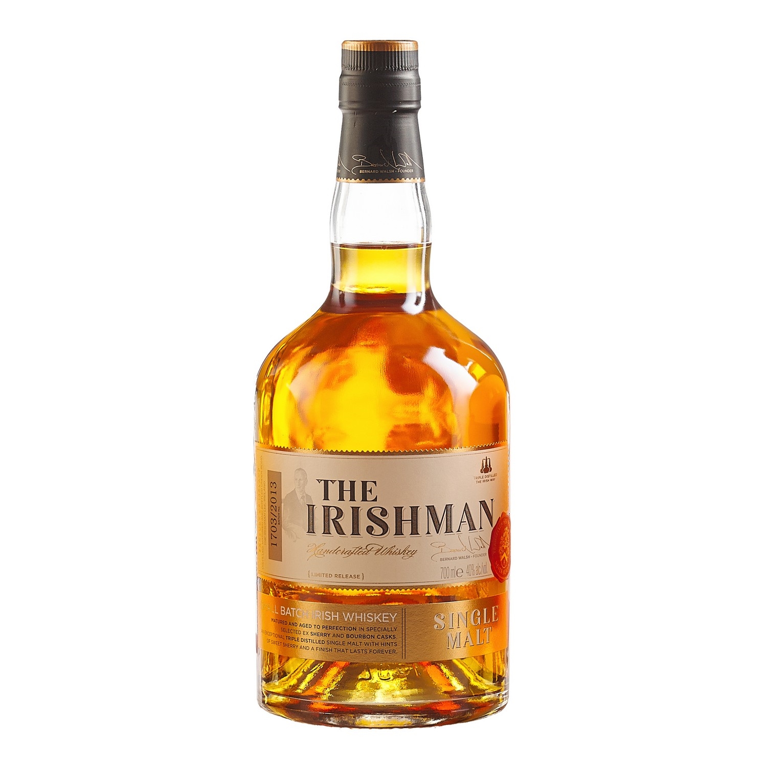 The irishman single malt irish whiskey 40% 70cl