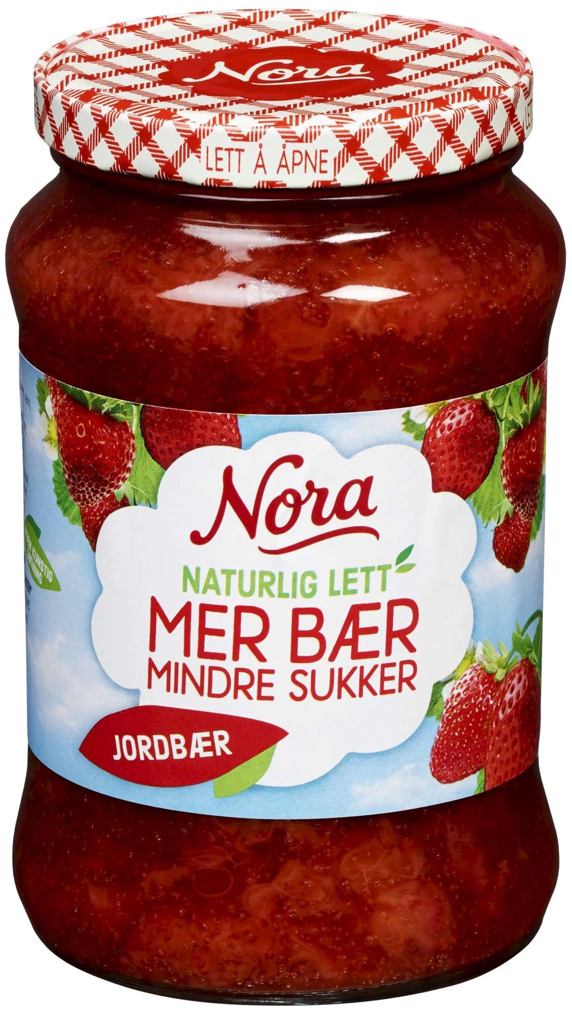 Jordbærsyltetøy lett 535g