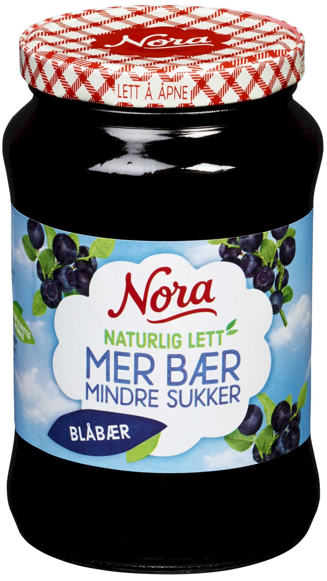 Blåbærsyltetøy lett   535g