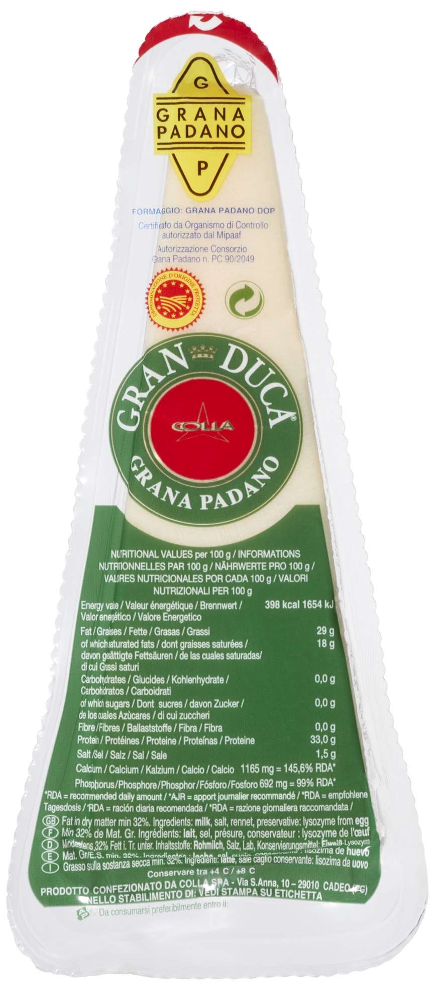 Grana padano trekant dop 200g