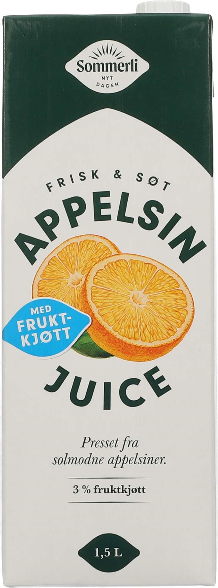 Premium orange juice with pulp 1,5l