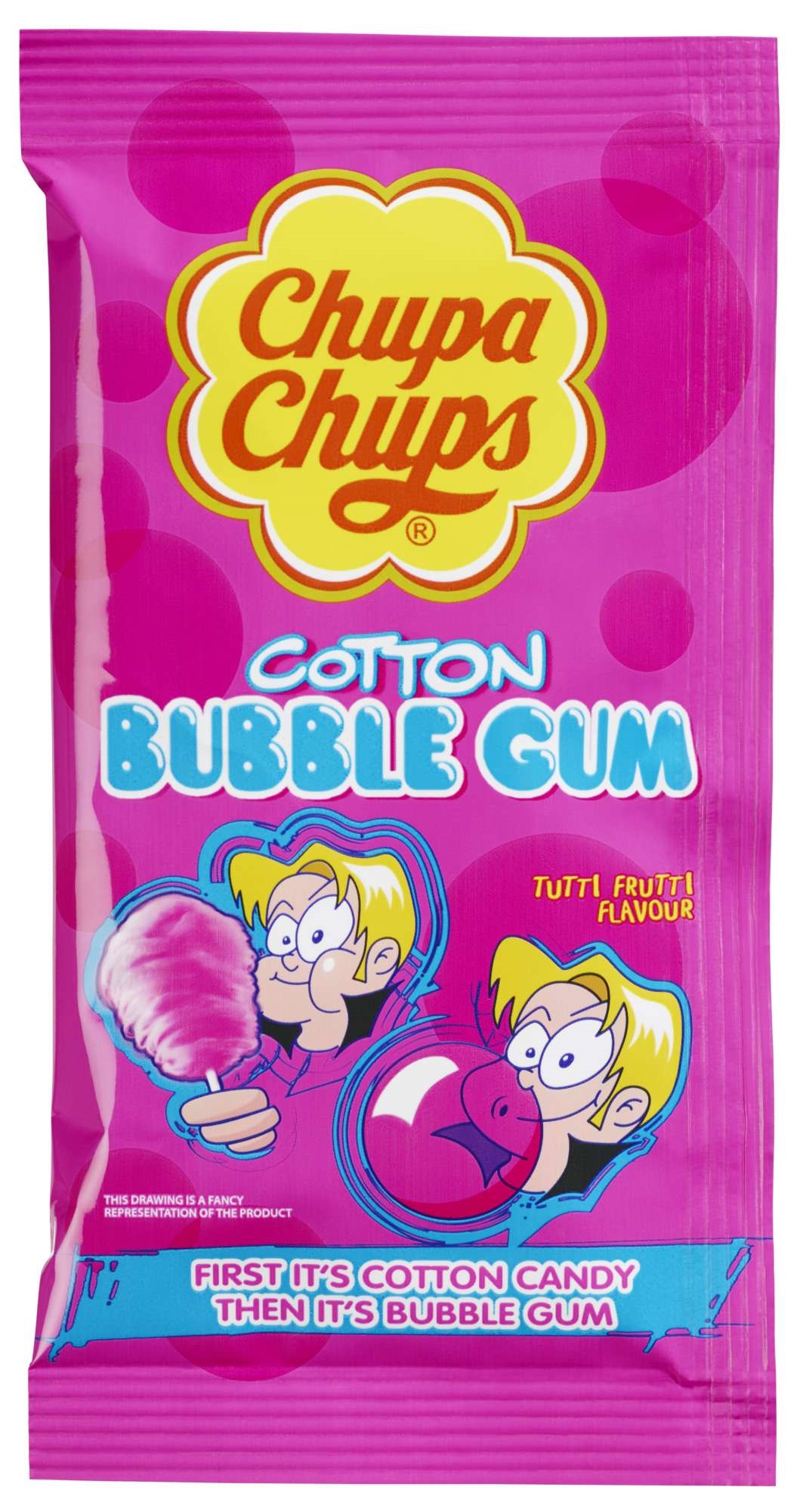 Chupa chups cotton bubbly gum    11g
