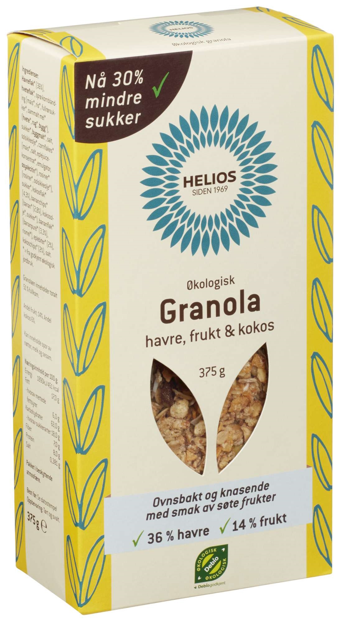 Musli knasende med frukt økol. 375g