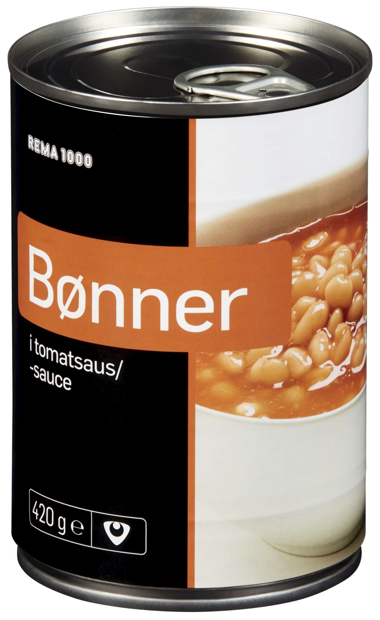 Rema 1000 bønner i tomatsaus 420g