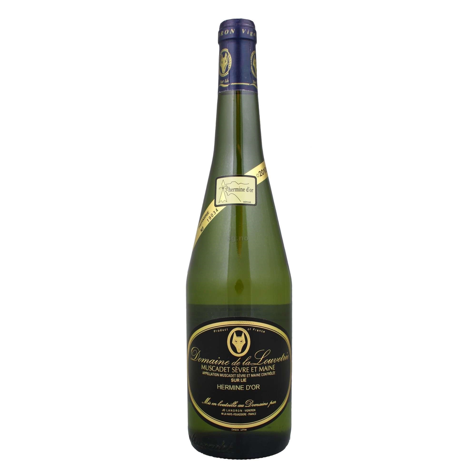 Dom. la louvetrie muscadet sevre et maine sur lie 12,5% 75cl