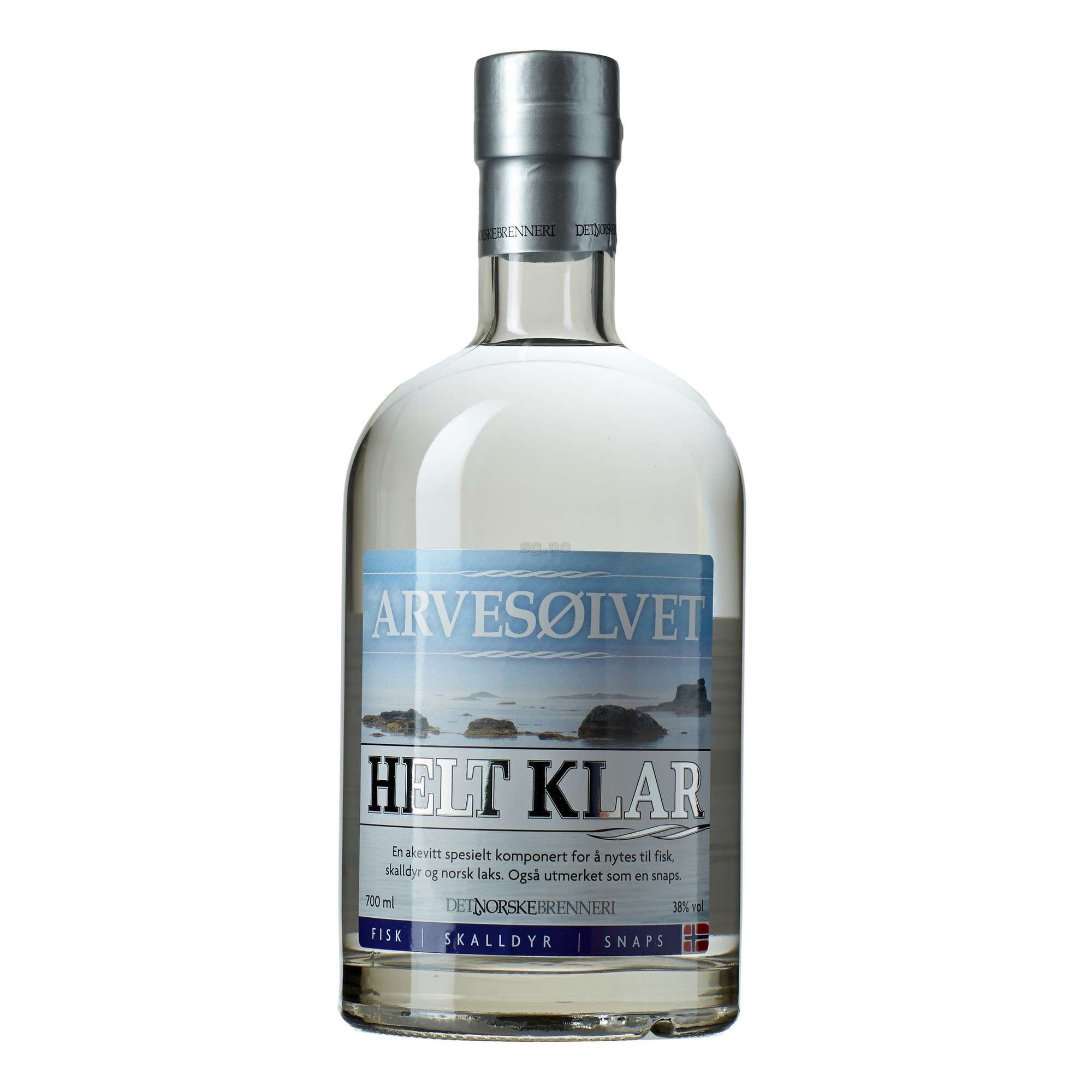 Arvesølvet helt klar 38% 70cl