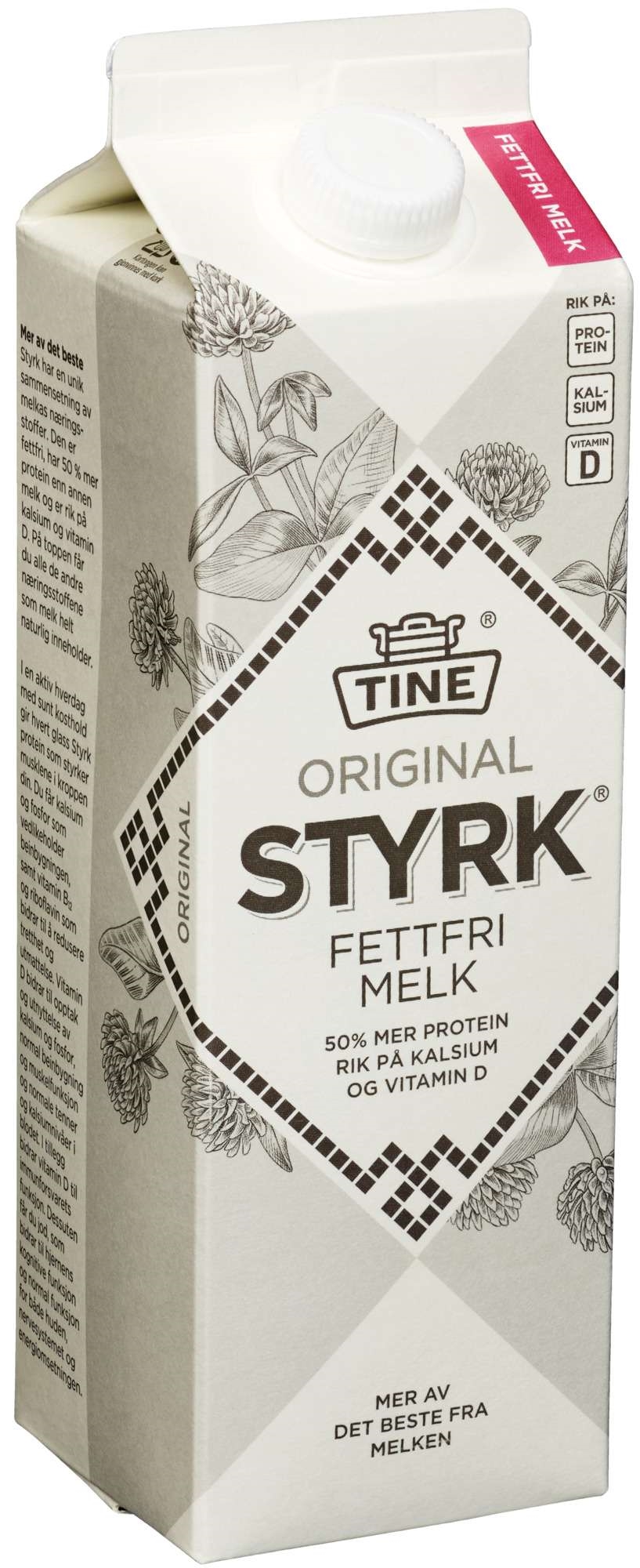 Tine styrk skummetmelk 1l