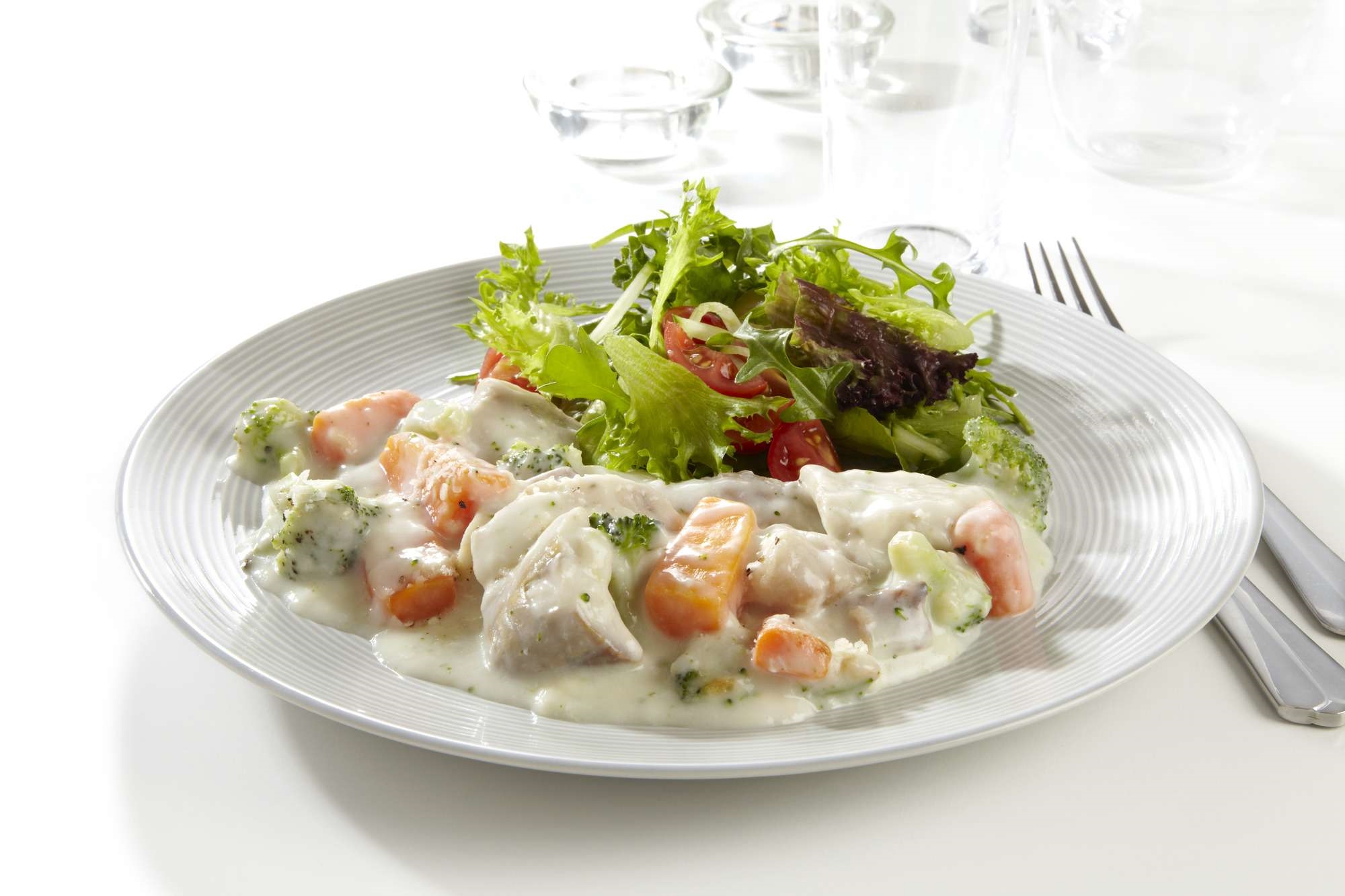 Seigryte creative med grønnsaker i parmesan saus 1,8kg