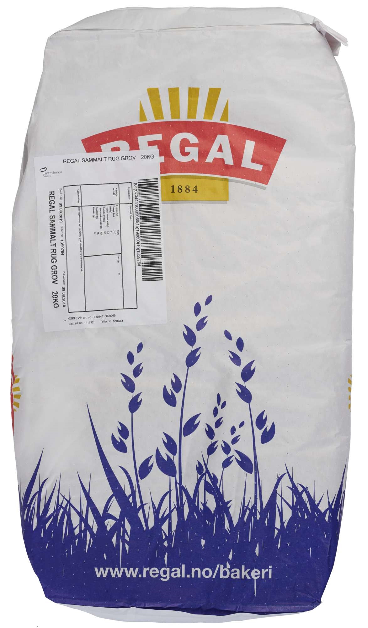 Rug sammalt grov 20kg