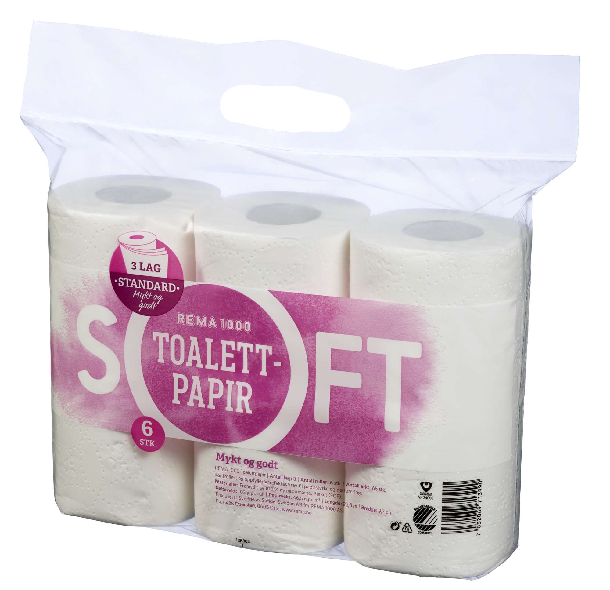 Soft style toalettpapir 3lags 6pk