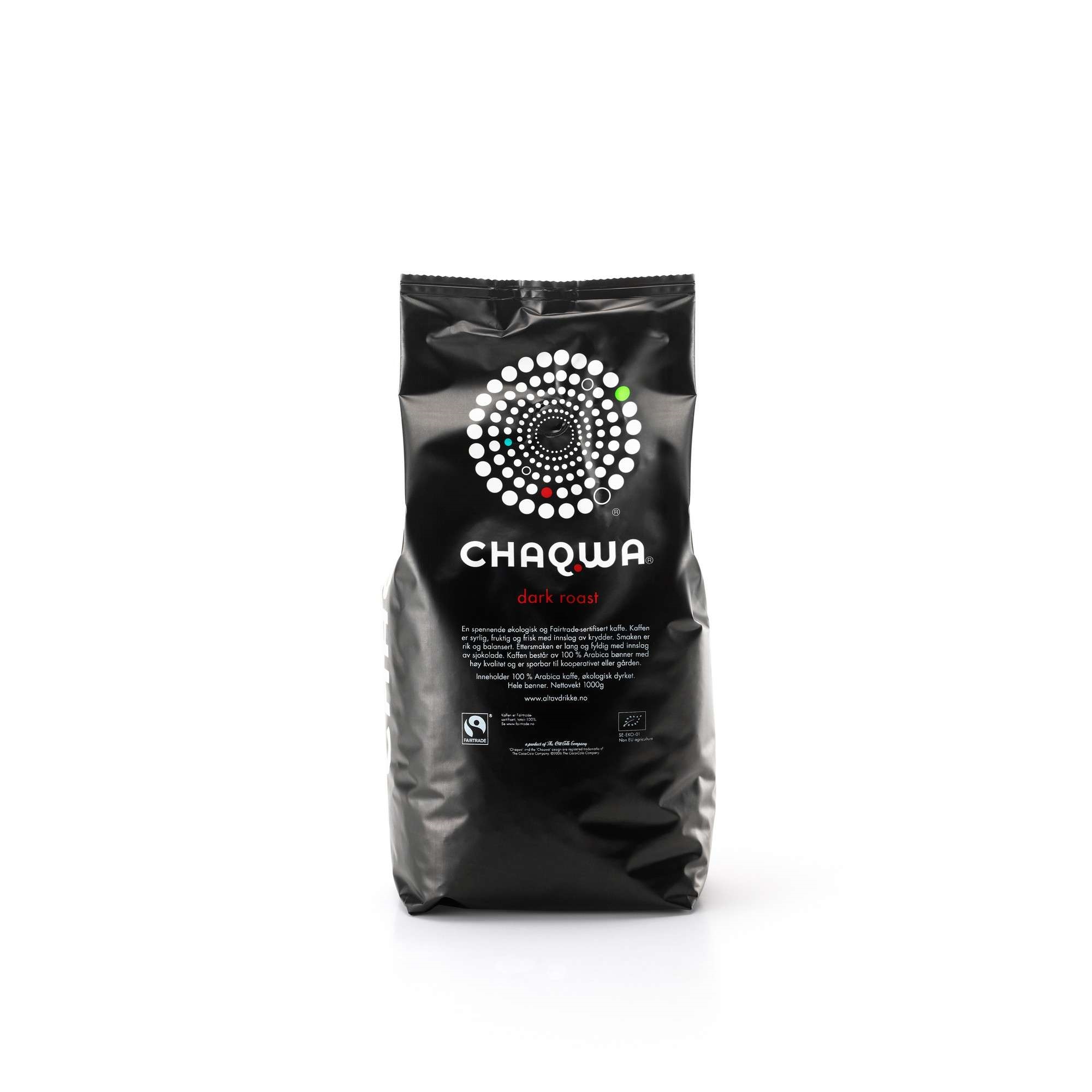 Chaqwa økol. hele bønner 6x1kg