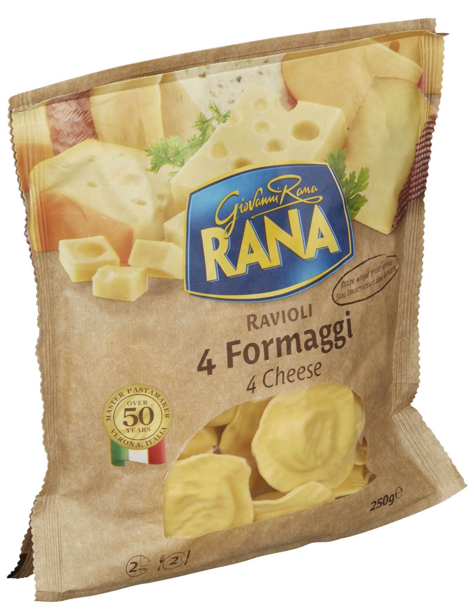 Fersk pasta 4 cheeses 250g