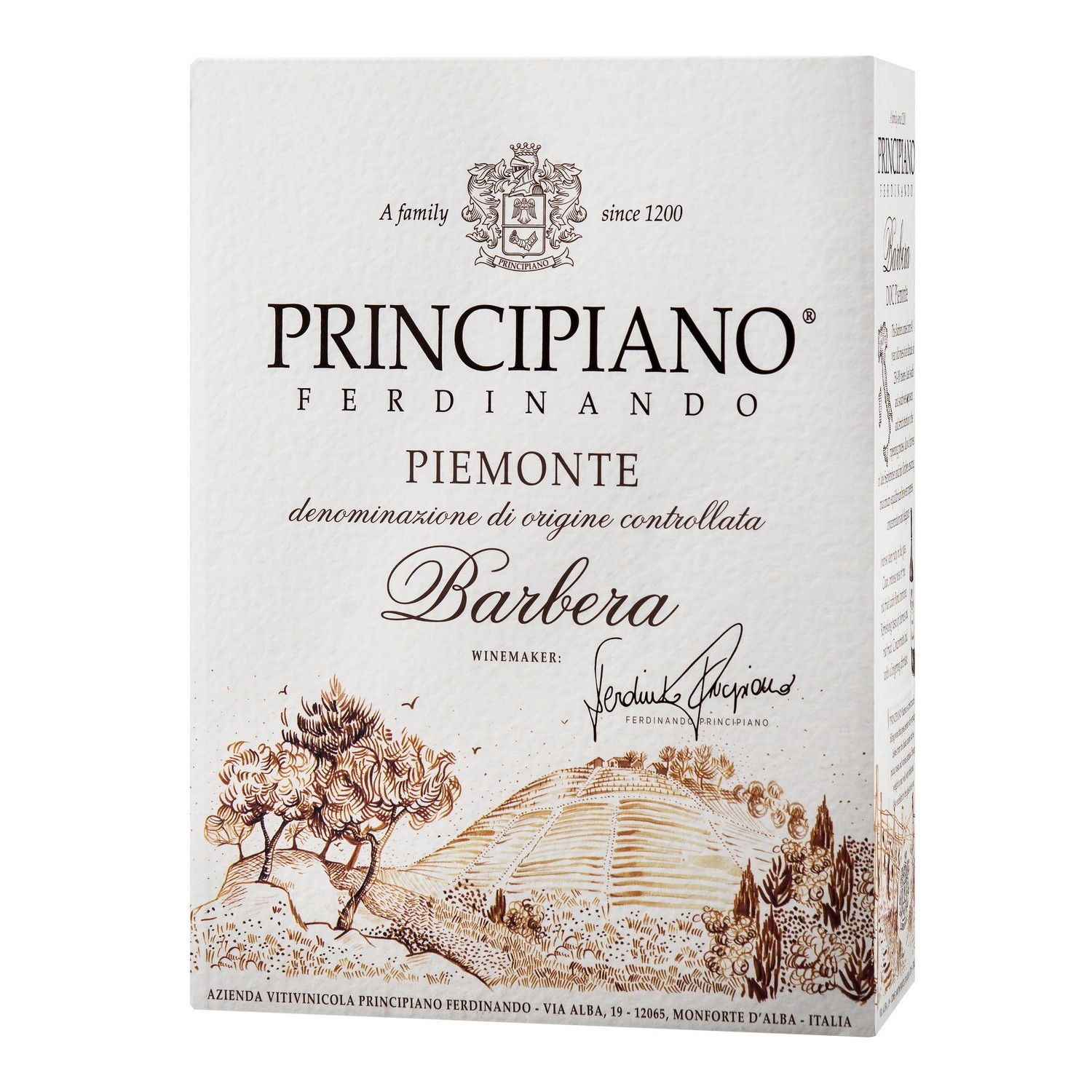 Principiano piemonte barbera 12% 3l