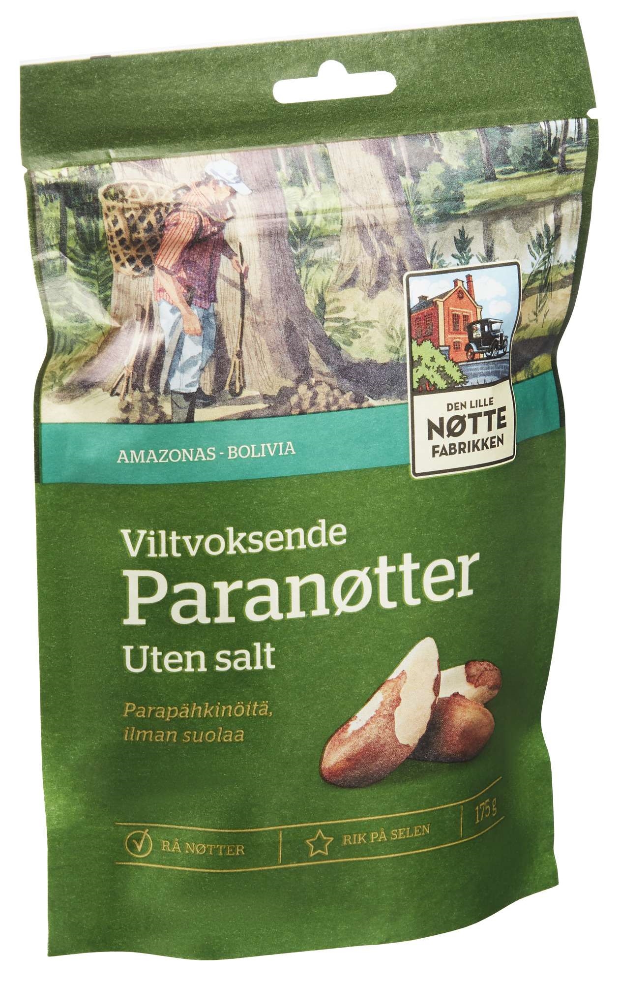 Paranøtter viltvoksende 175g