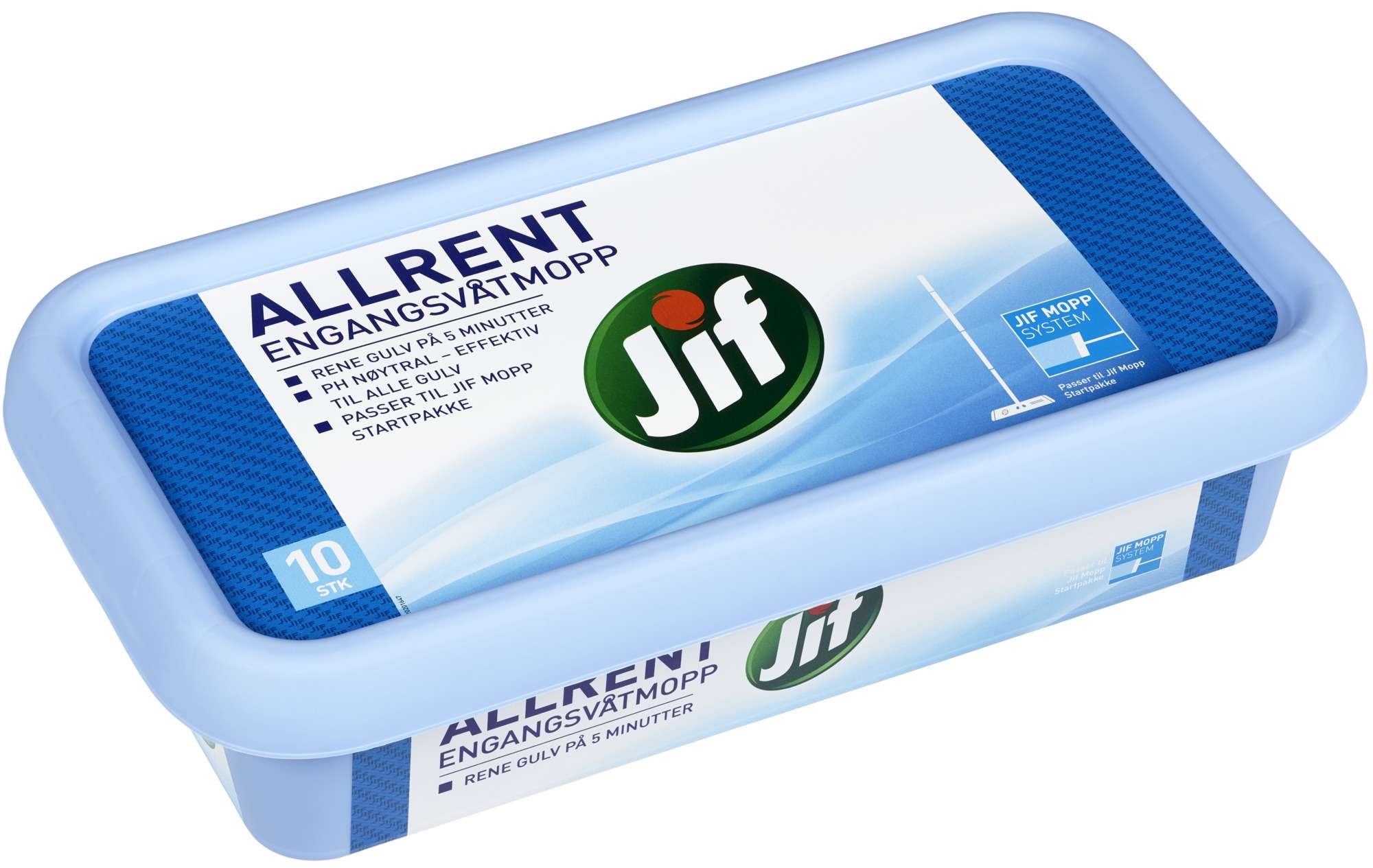 Engangsvåtmopp allrent 10stk