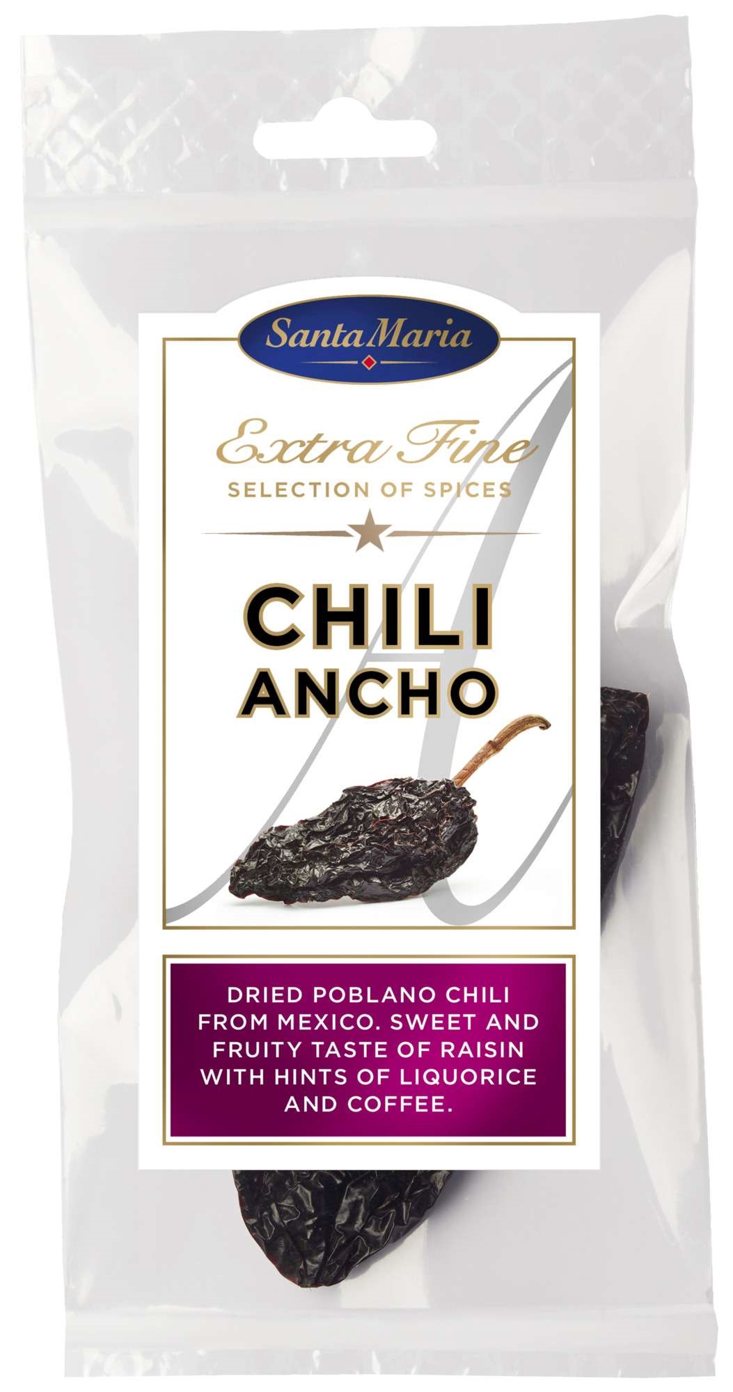 Chili ancho whole         1g