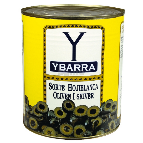 Olives black sliced   3kg