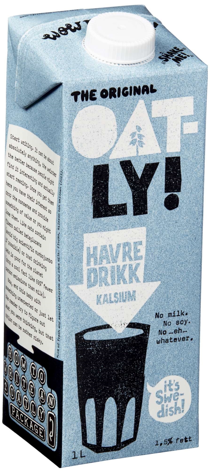 Havredrikk kalsium 1l