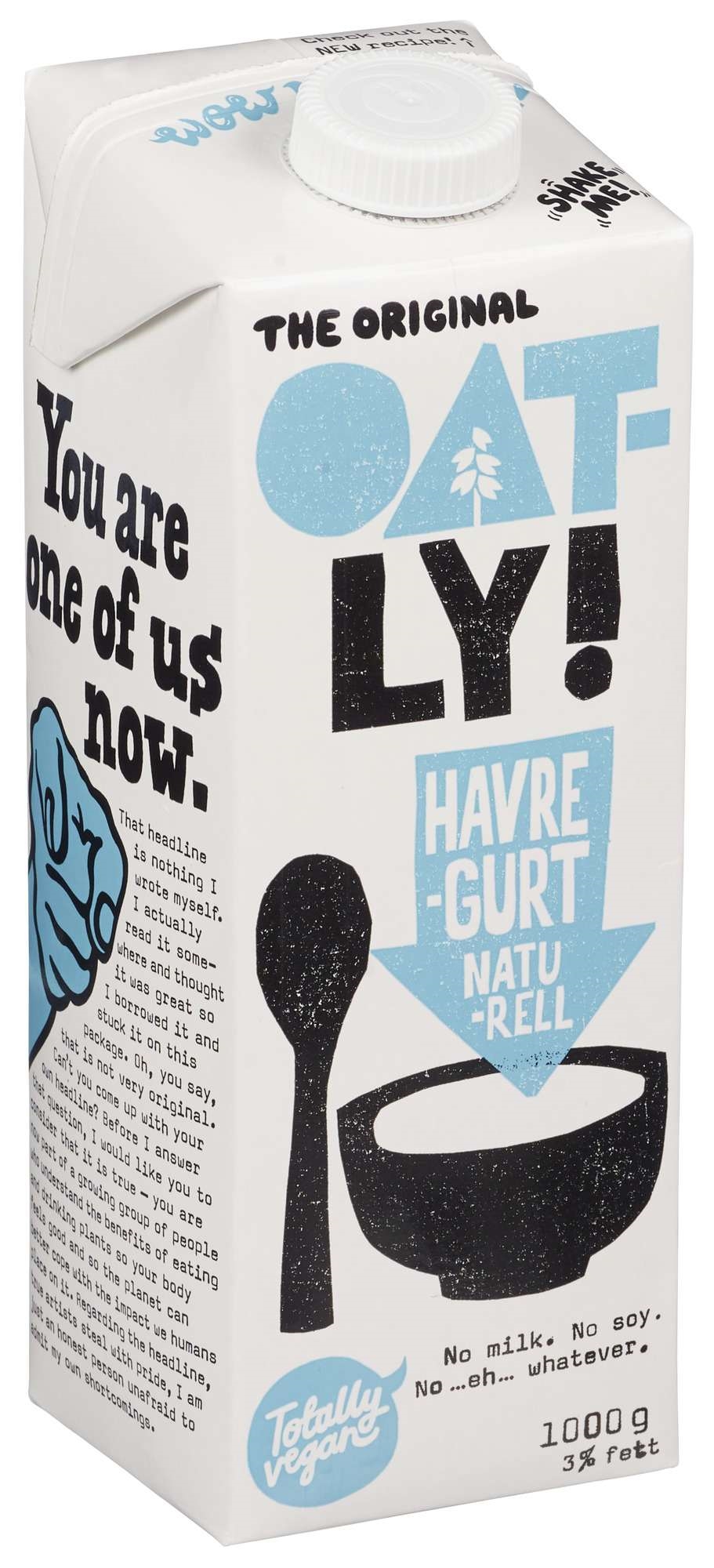 Oatly havregurt naturell   1l