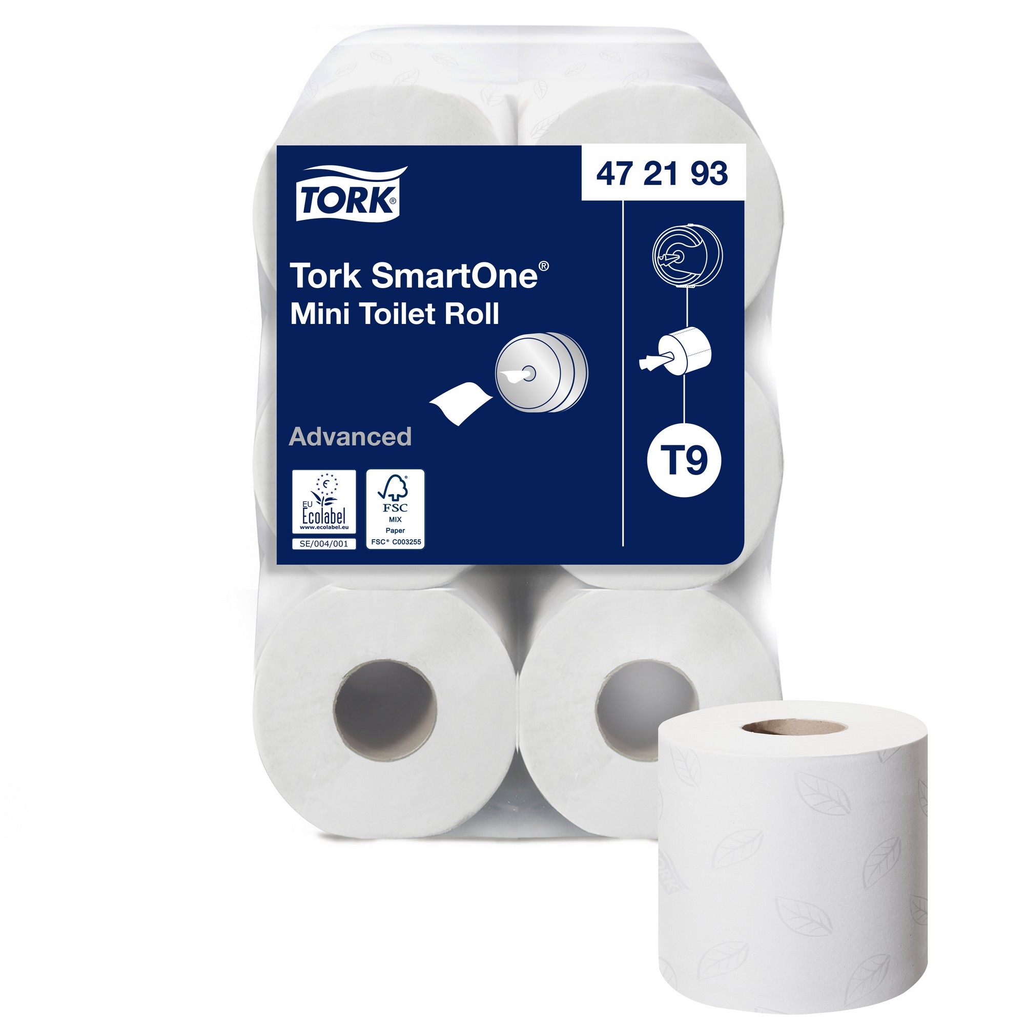 Tork smartone toilet paper mini t9 2ply