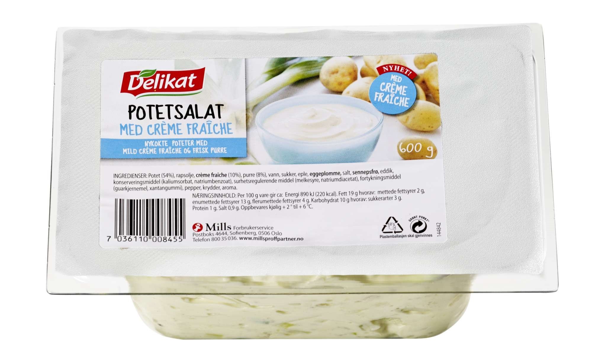 Potetsalat creme fraiche 600g