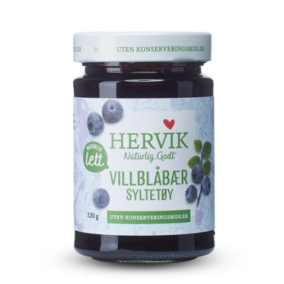 Lett villblåbærsyltetøy 320g