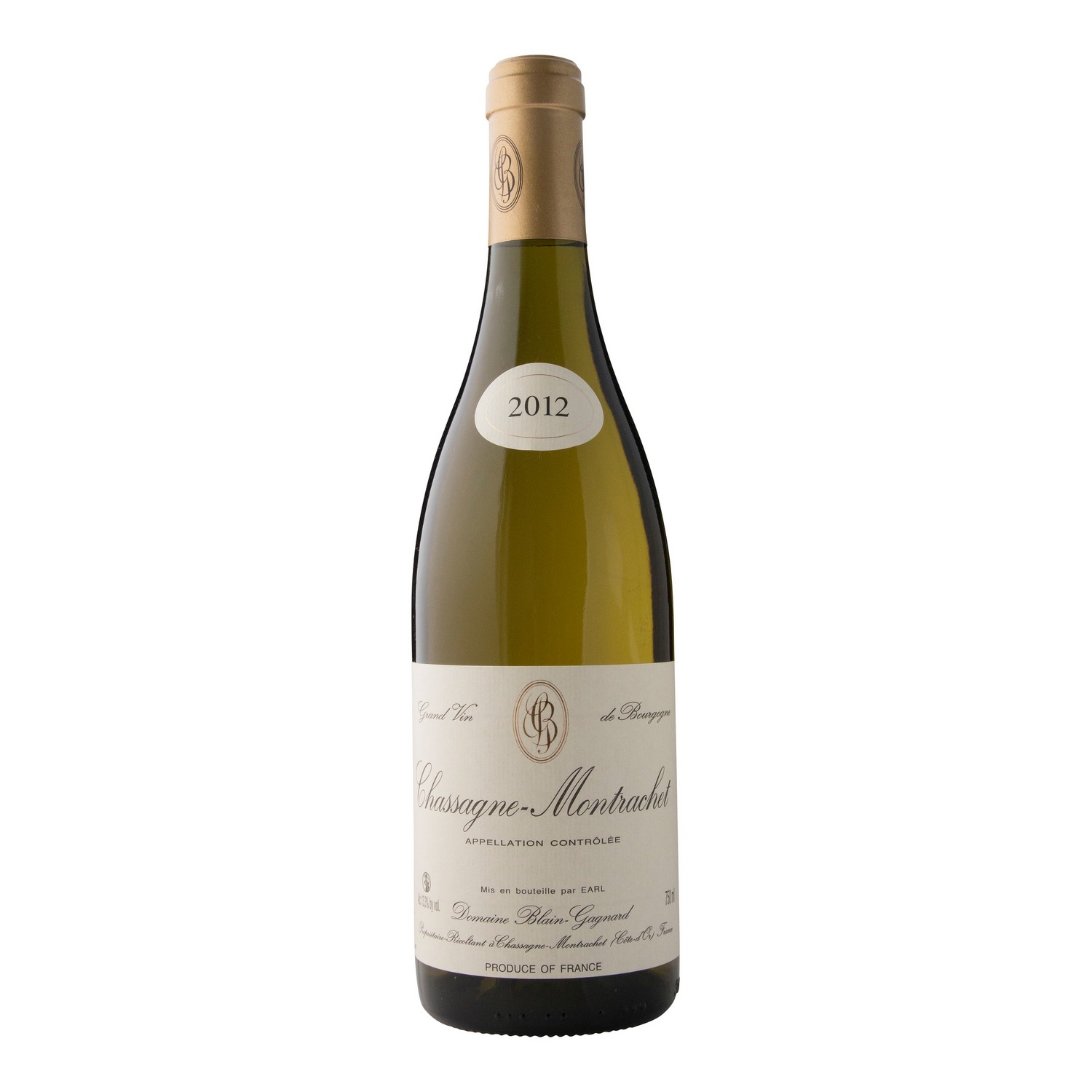 Blain-gagnard chassagne montrachet 2019 13,3% 75cl