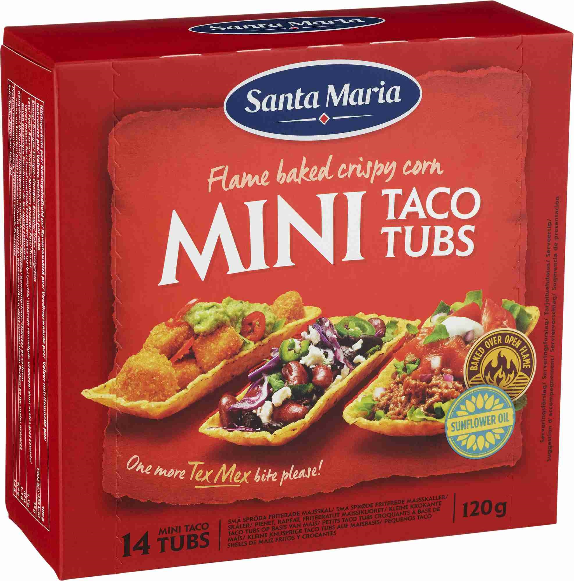 Mini taco tubs 12stk 120g
