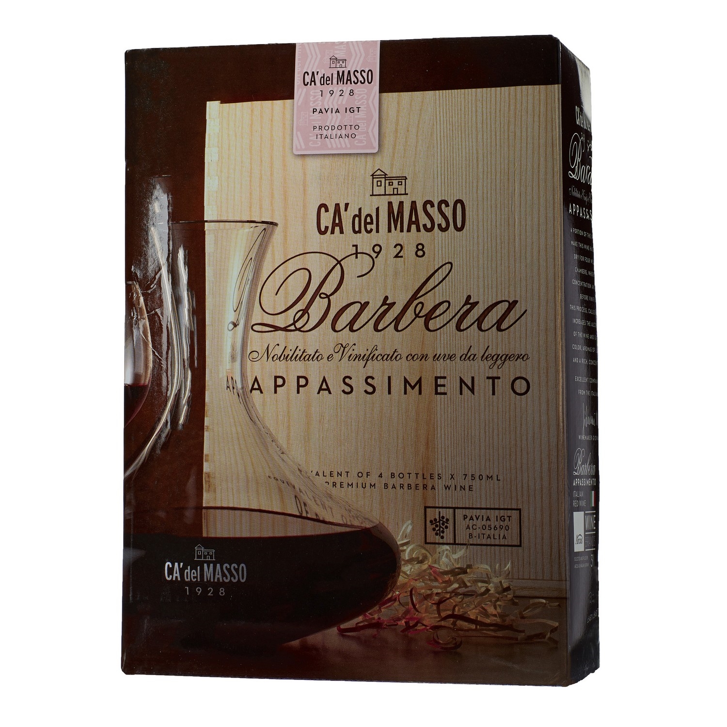 Ca del masso barbera appassimento 12,5% bib 3l