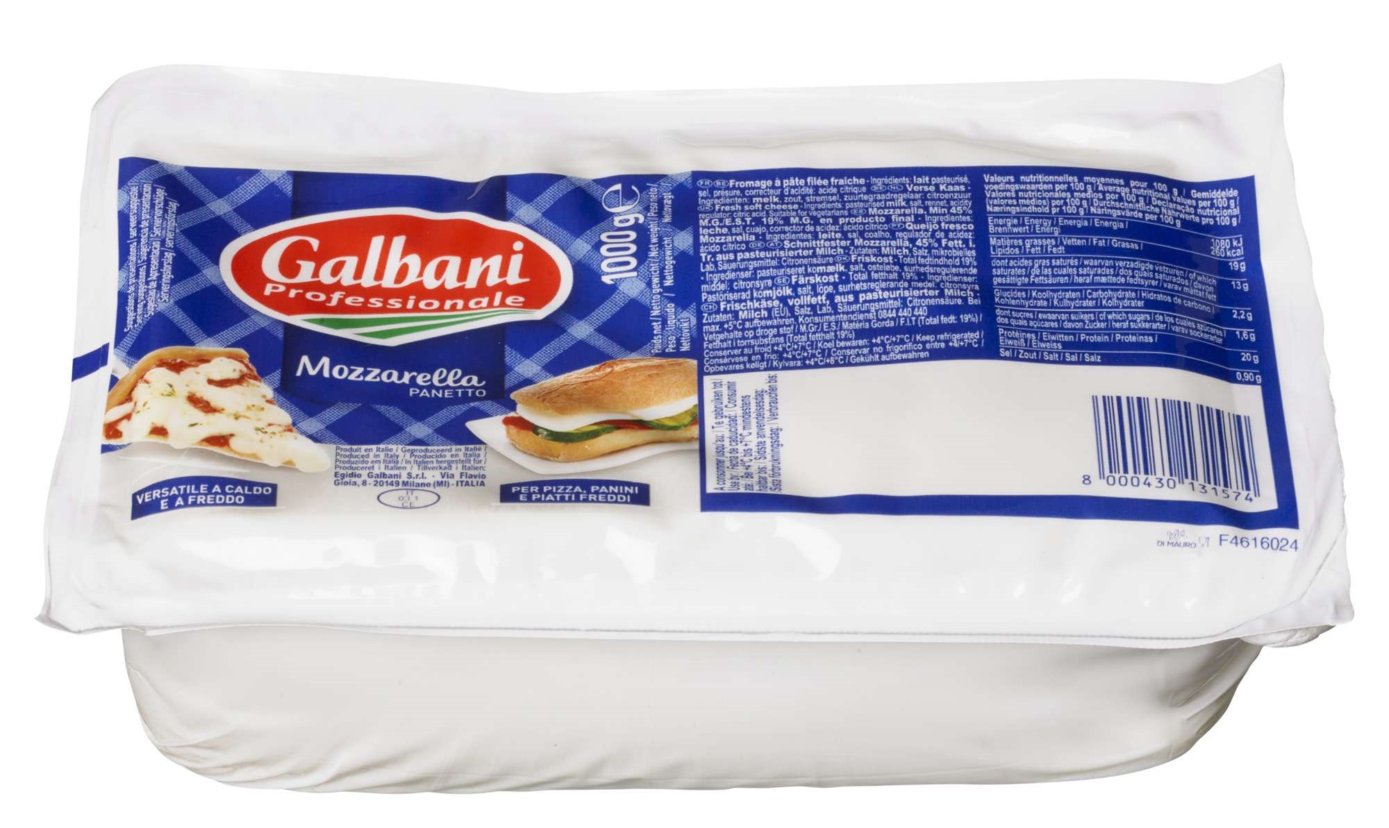 Mozzarella blokk   1kg