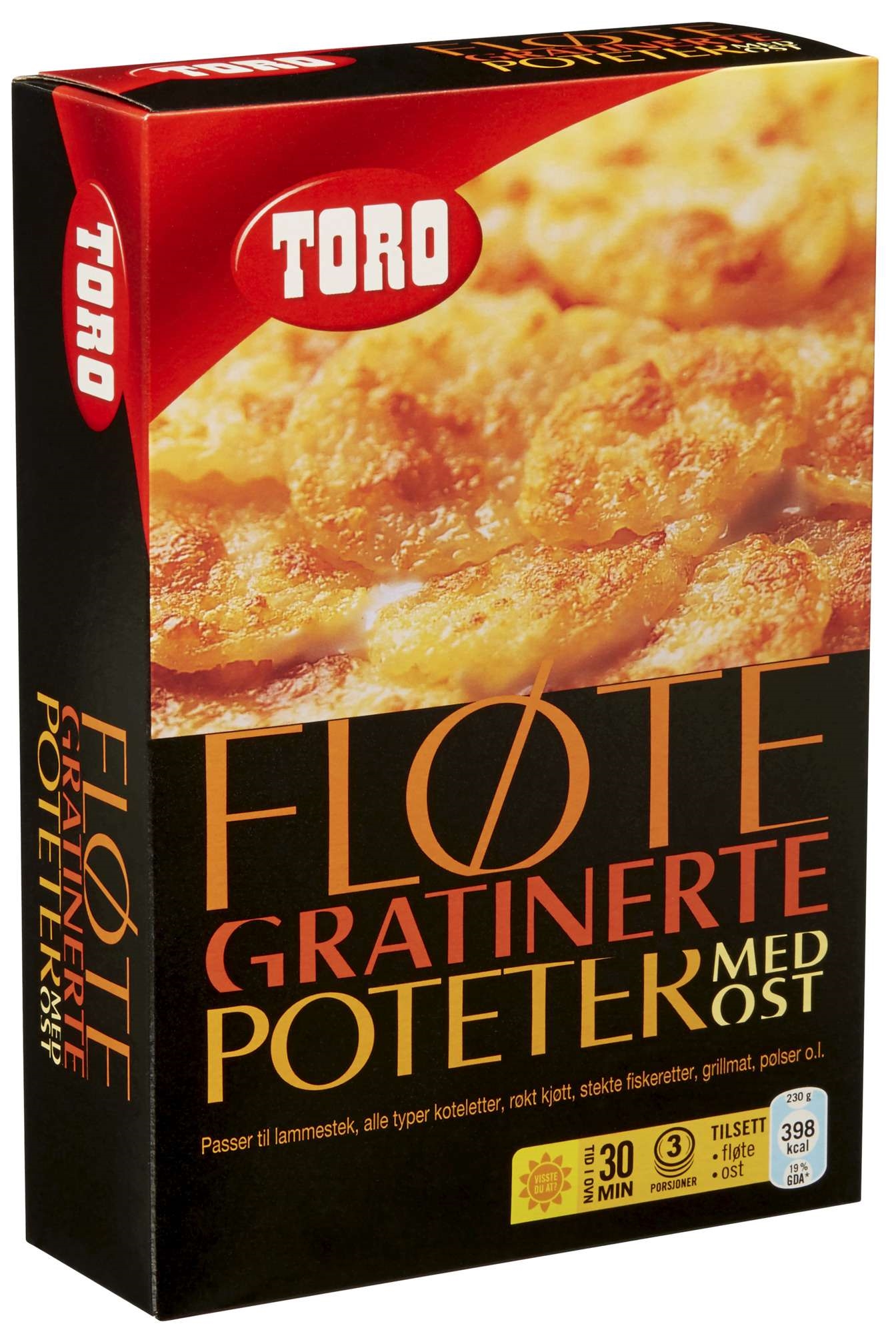 Fløtegratinerte poteter med ost   97g