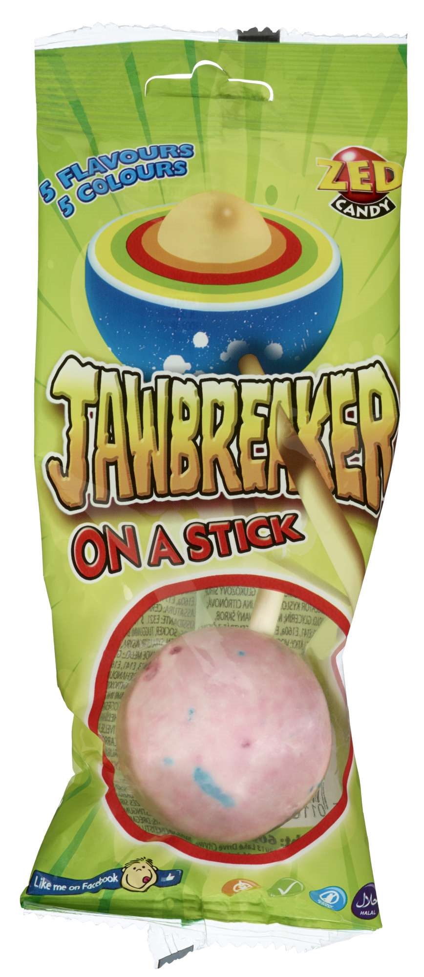 Zed candy jawbreaker on stick 60g