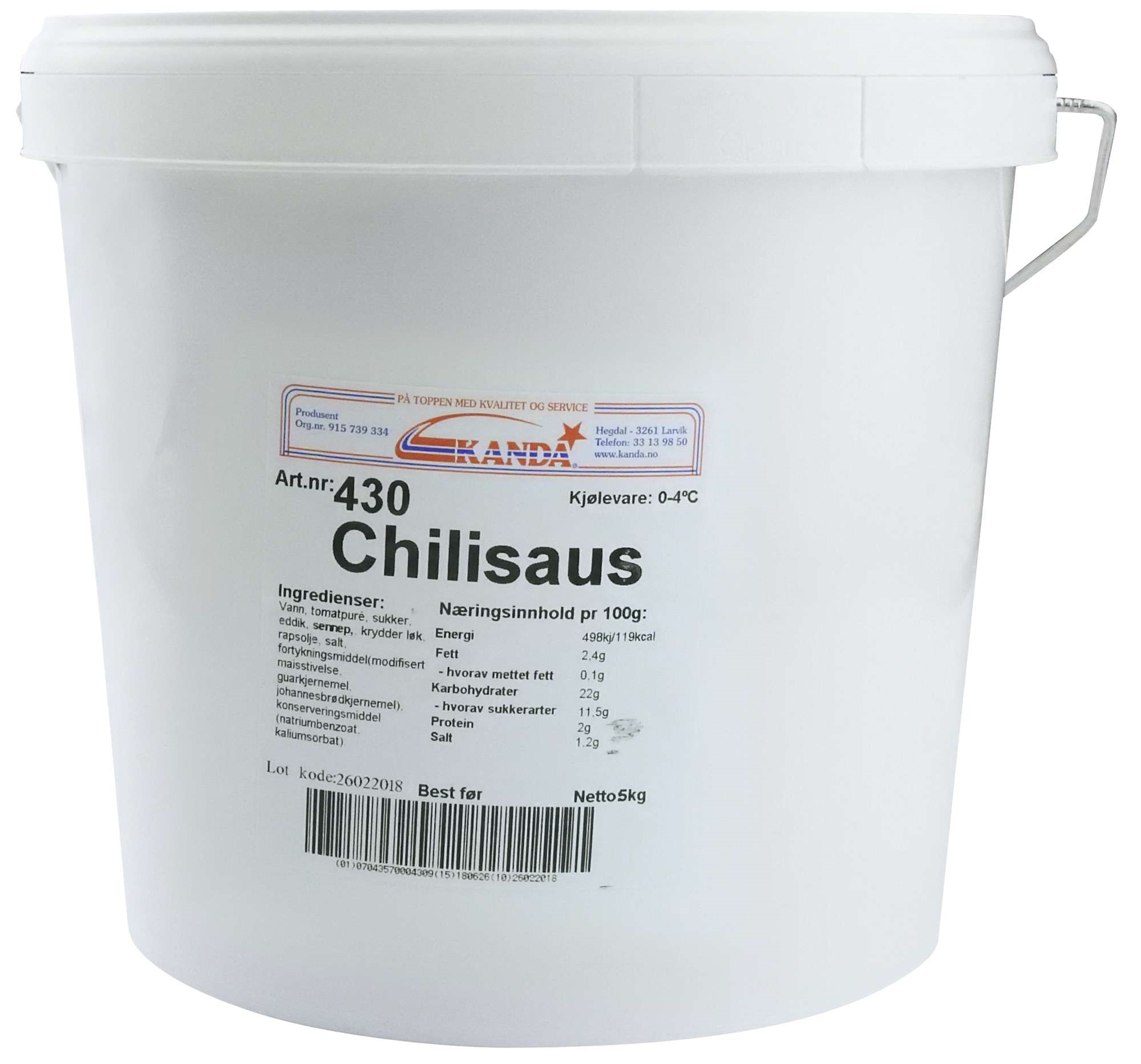 Chili sauce 5kg