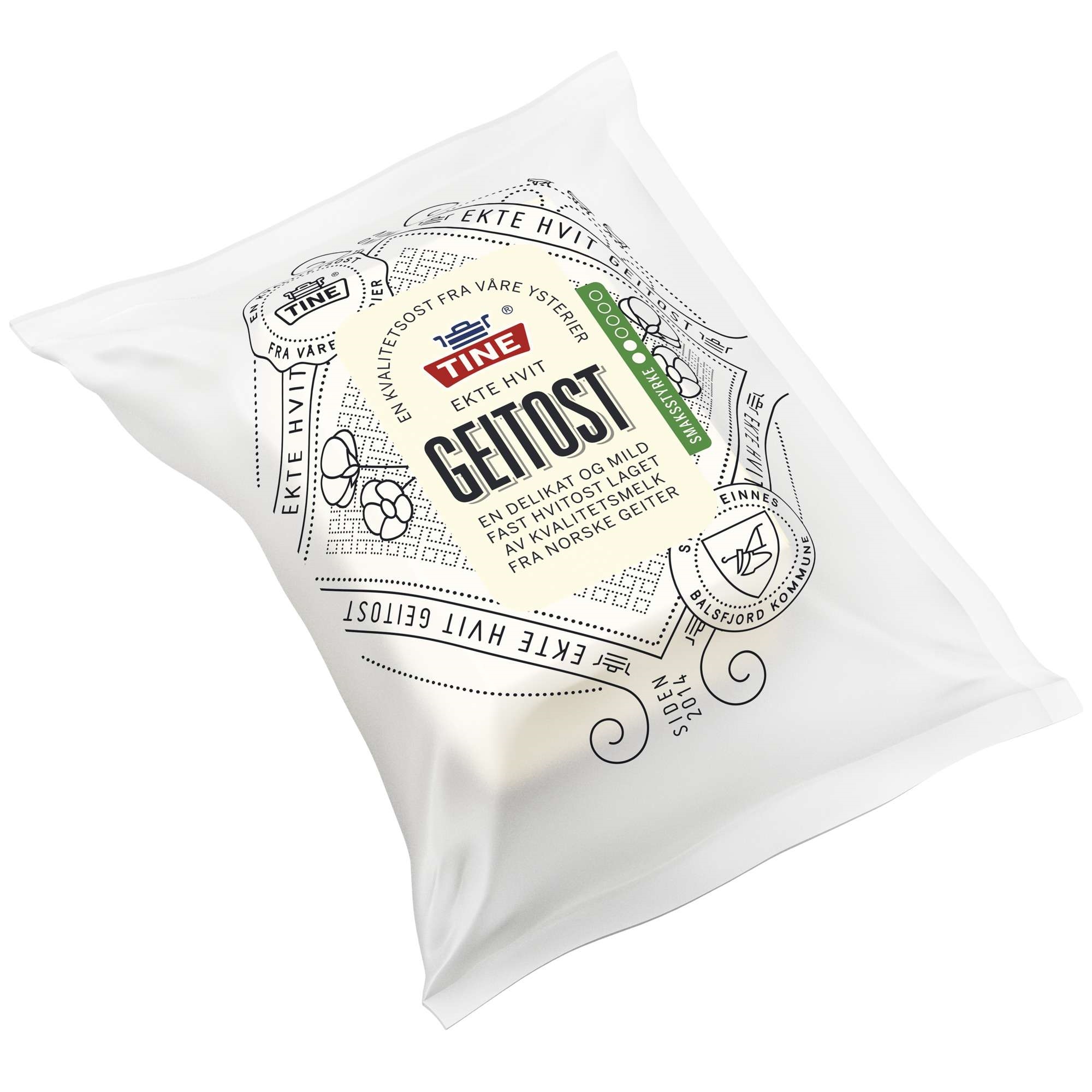 Ekte hvit geitost 330g