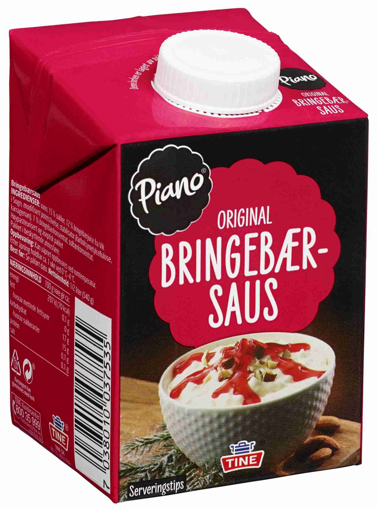 Piano bringebærsaus 0,5l